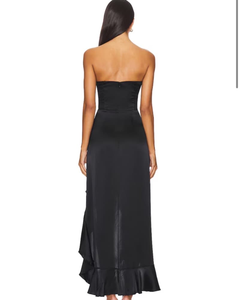 Amanda Uprichard Alyse Dress In Black - Image 2