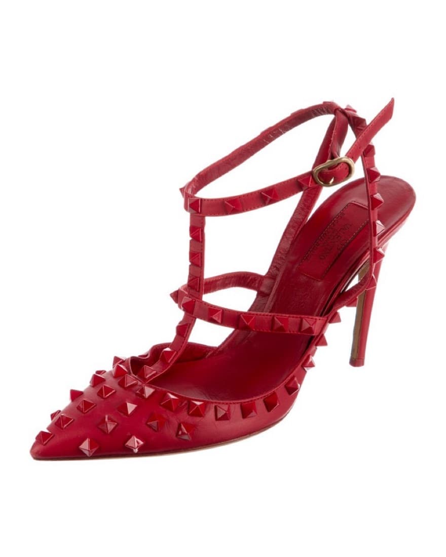  Valentino Rockstar Studded Red Pumps - Image 2