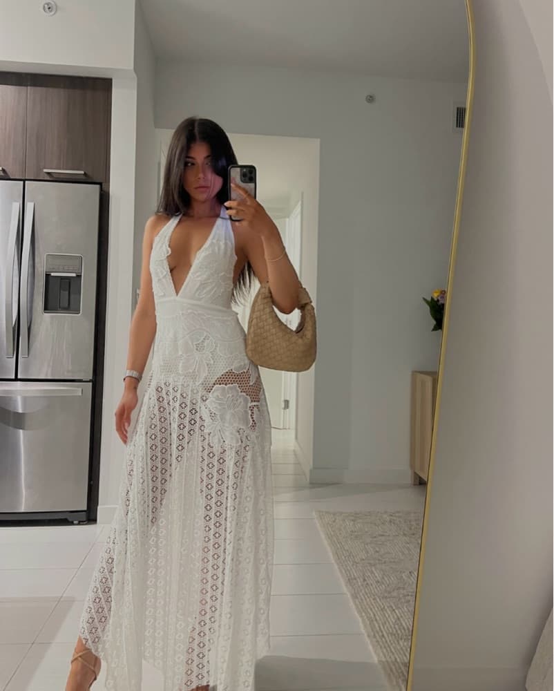 sequin silver dress Malisa Gown Select Shoe Size:41 pattern_Ruffles Affordable Gowns? : r/Weddingsunder10k With bare back