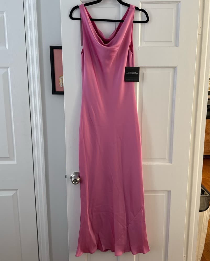 Elegant Candy Pink Gown - Image 3