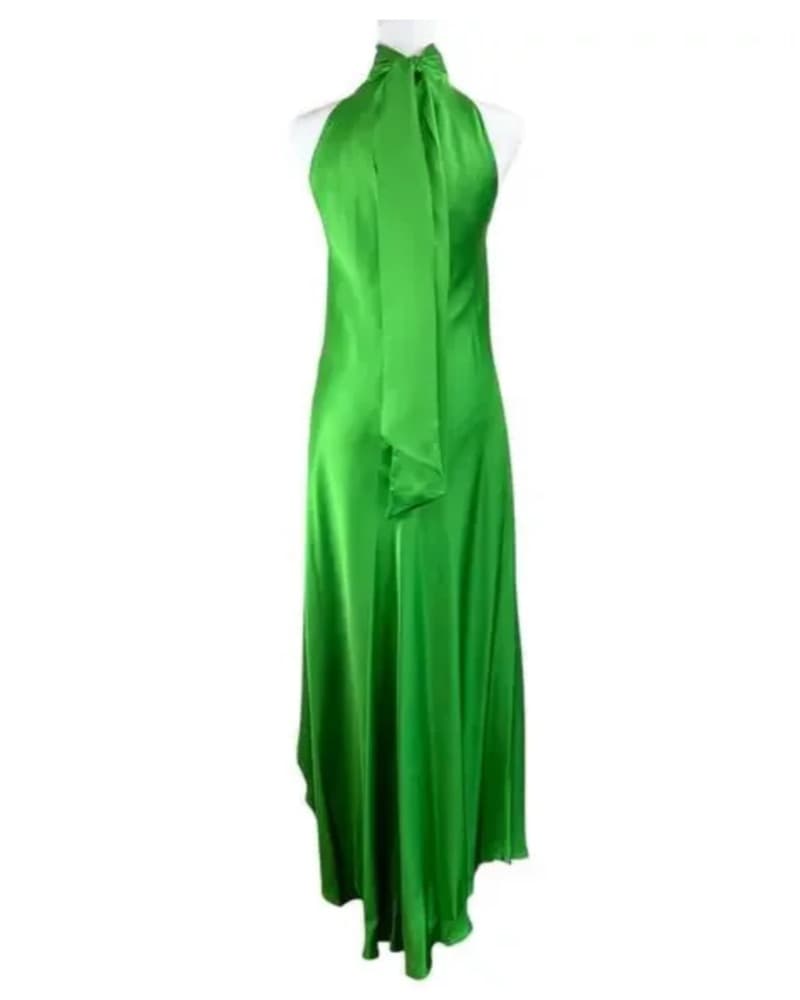 Frame Green Satin Halter - Image 3