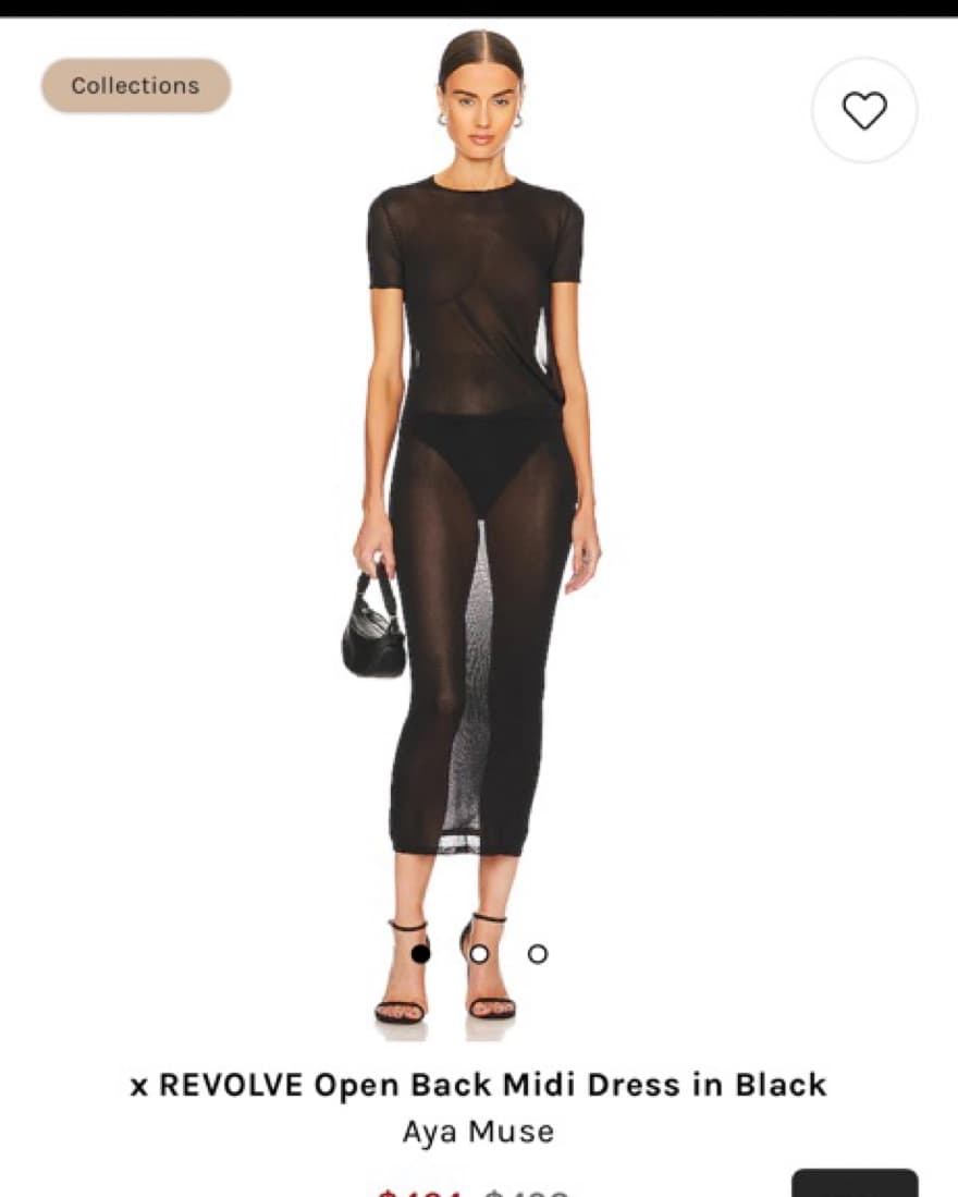 Aya Muse X Revolve Open Back Midi Dress - Image 1