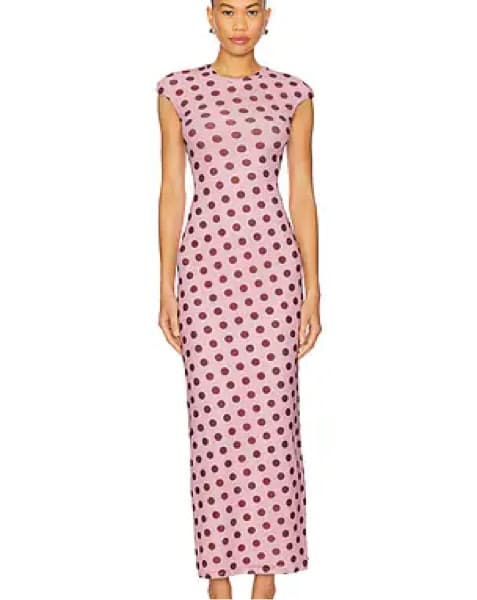 Cody Dress In Rose Dot - Image 1