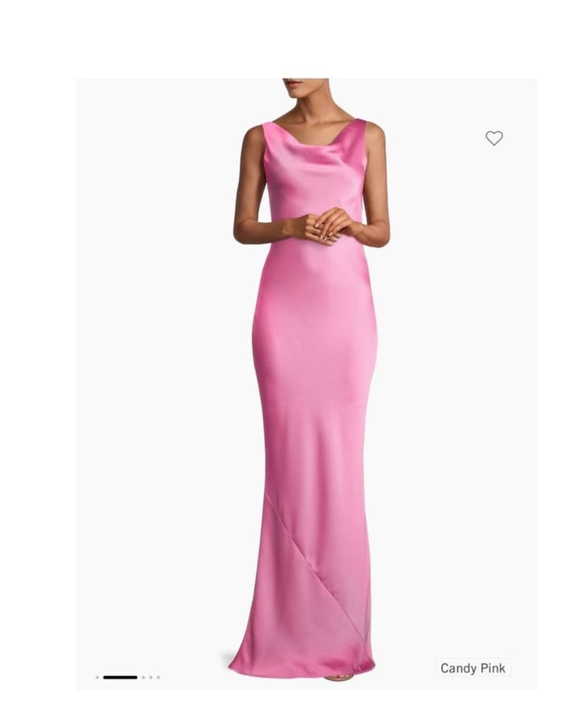 Elegant Candy Pink Gown - Image 1