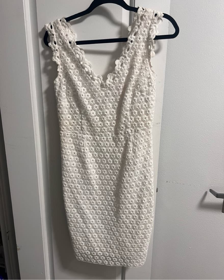 Lilly Pulitzer White Floral Shift Dress - Image 1