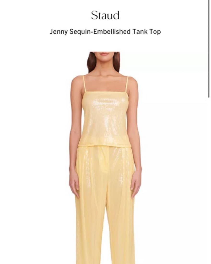 Staud jenny sequin Embellished Tank Top - Image 1