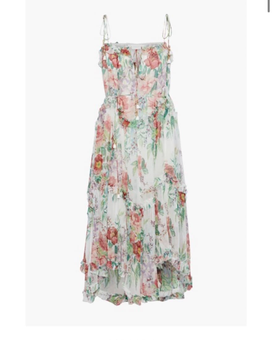 Zimmermann Tiered Floral Silk Midi Dress - Image 4
