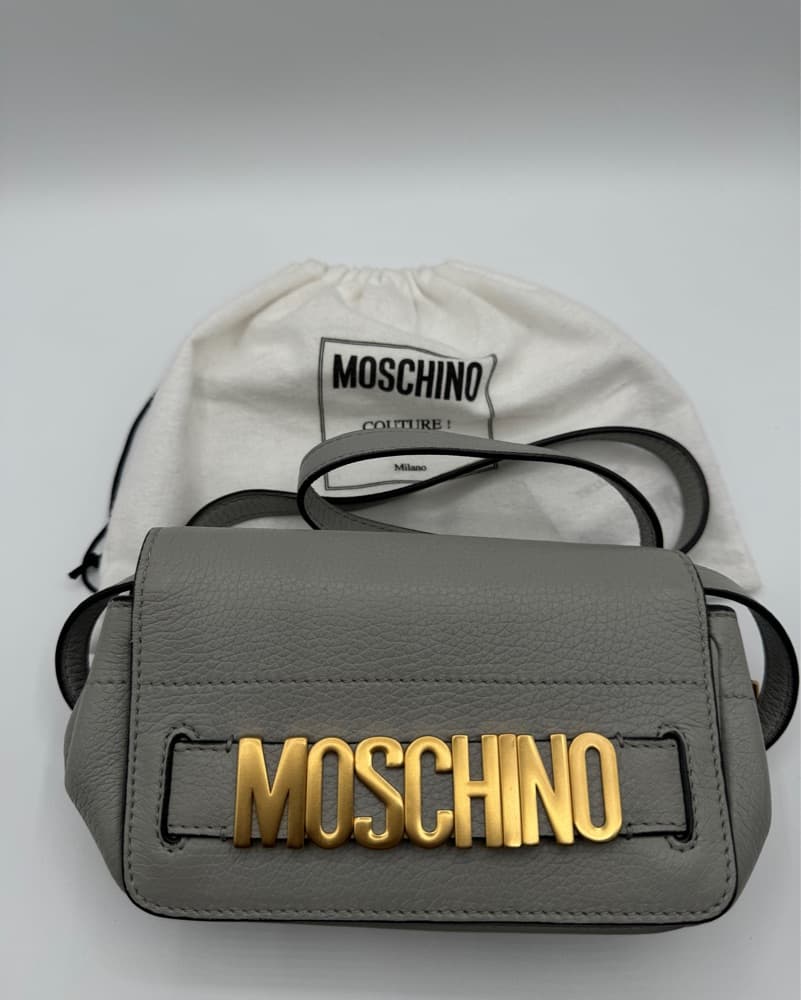 Moschino Grey Crossbody Bag  - Image 1