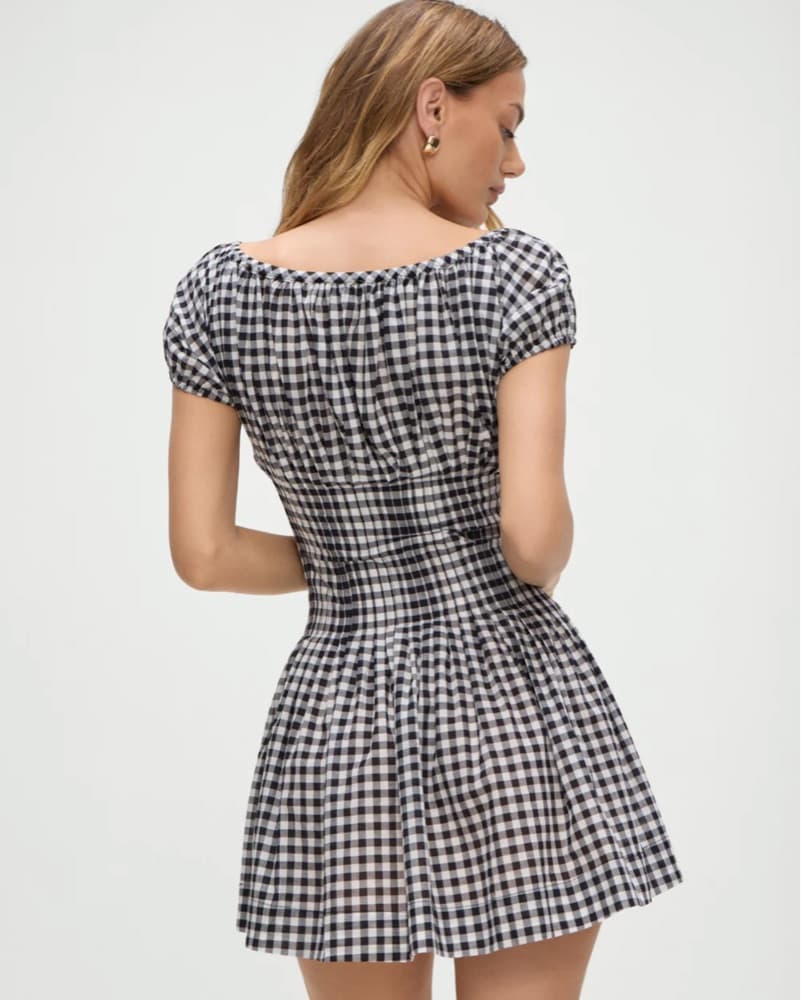 Frankies Bikinis Gingham Mini Dress - Image 2