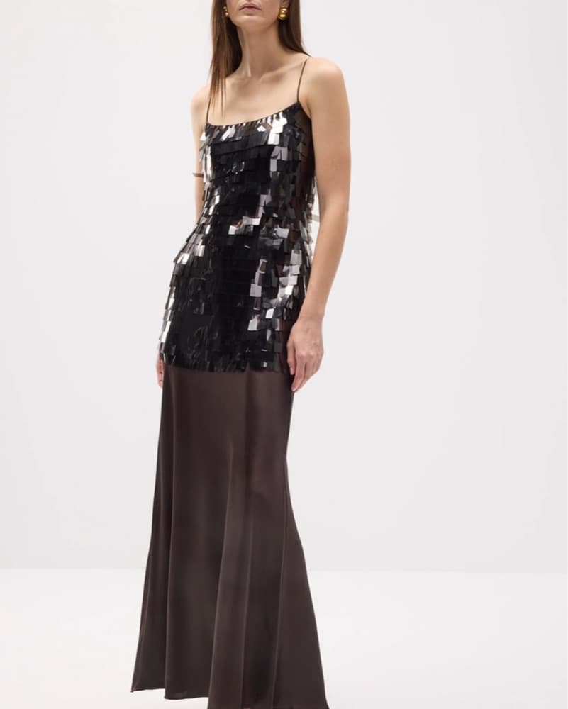STAUD Mesa Sequin Maxi Dress - Image 1