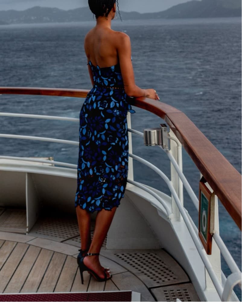 Elliatt Times Dress In Blue Multi  - Image 2