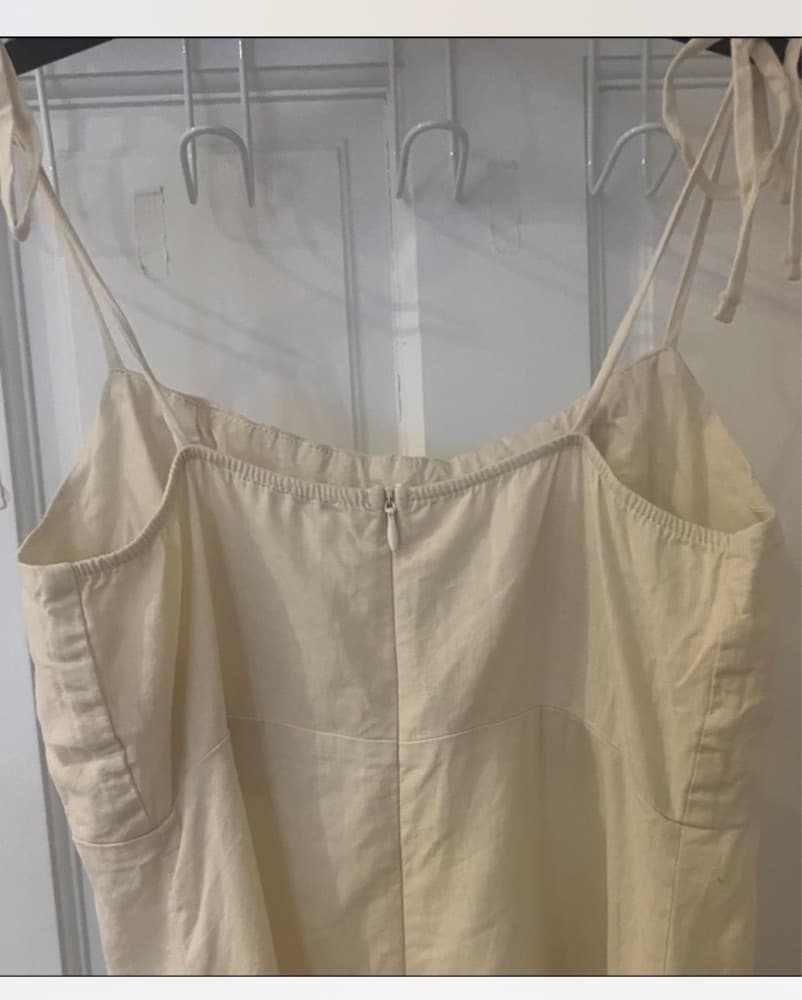Urban Outfitters Off White Linen Dress  - Image 3