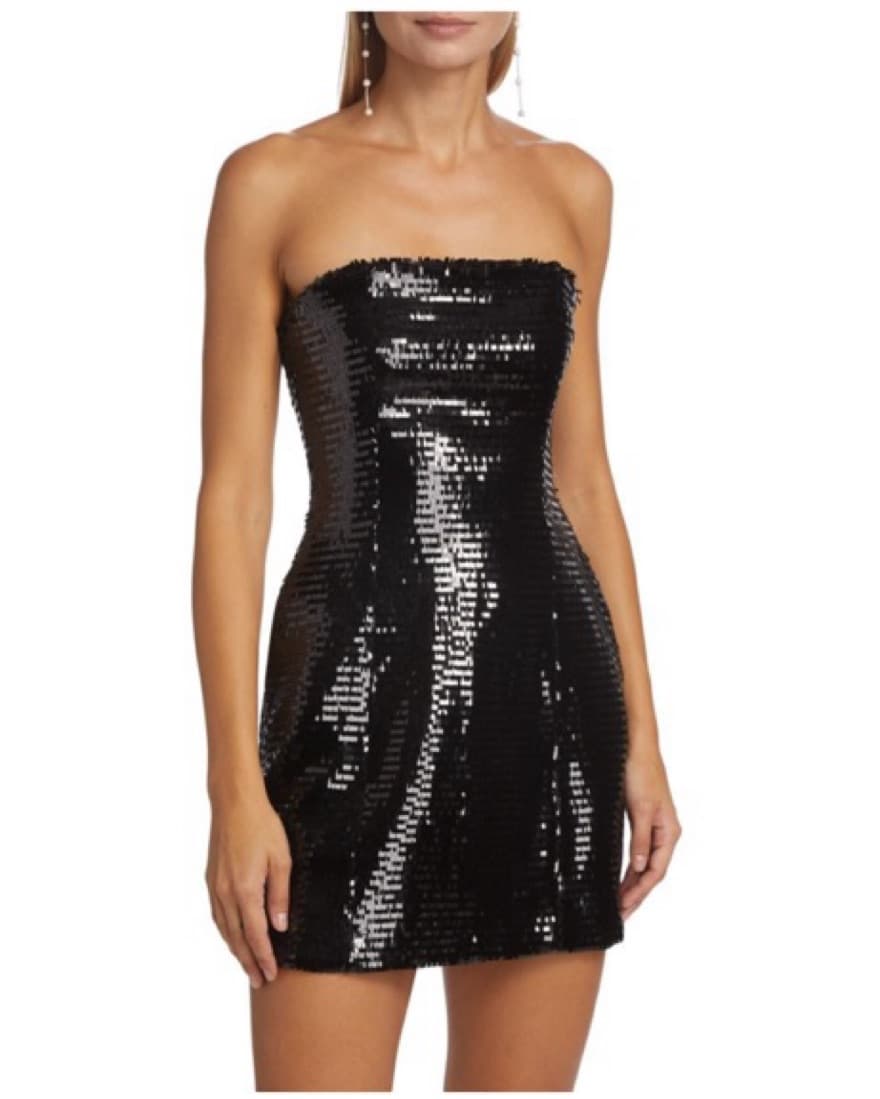 Alc Elsie Strapless Paillette Minidress - Image 1