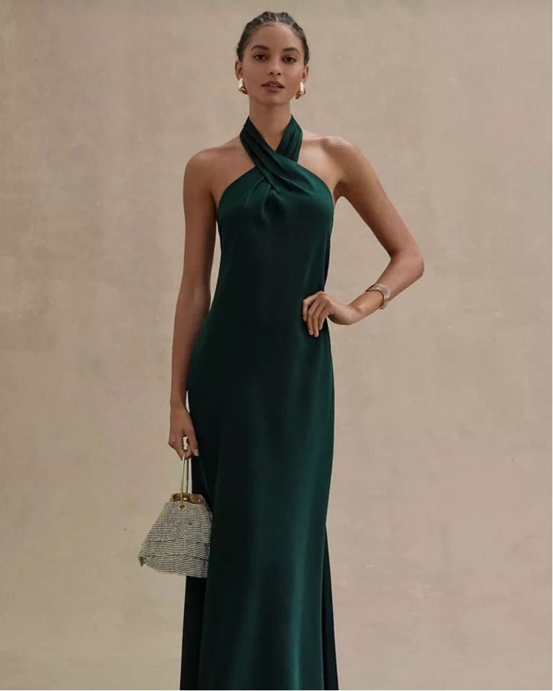 BHLDN Ruby Twist Satin Gown  - Image 1