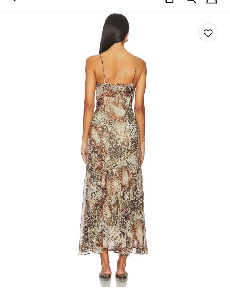 Multicolor Animal Print Midi Dress - Image 2