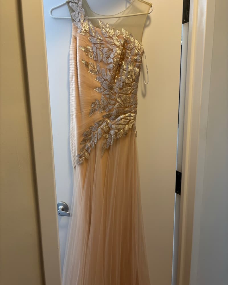 Tadashi Shoji Embellished Leaf Gown - Image 2