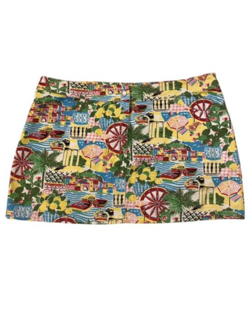 Dolce & Gabbana Euro Print Mini Skirt - Image 1