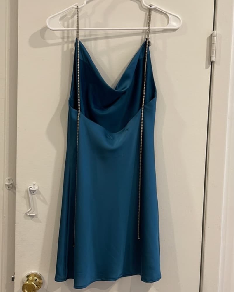 Blue Silk Dress  - Image 4