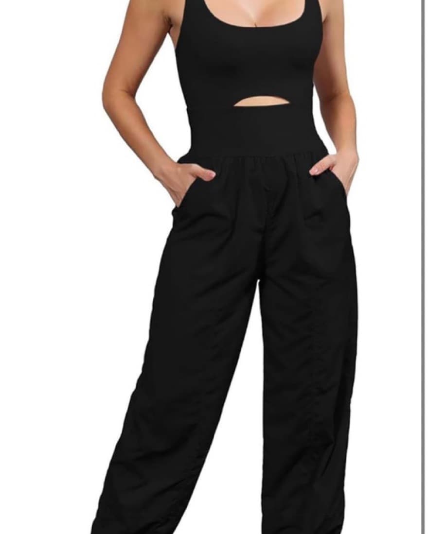 Chic Black Cutout Jumpsuit - Image 2