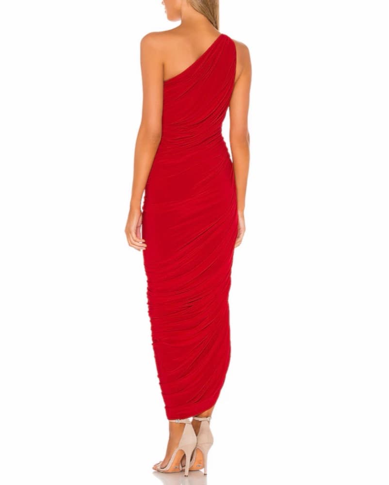 Norma Kamali One Shoulder Diana Gown - Image 3