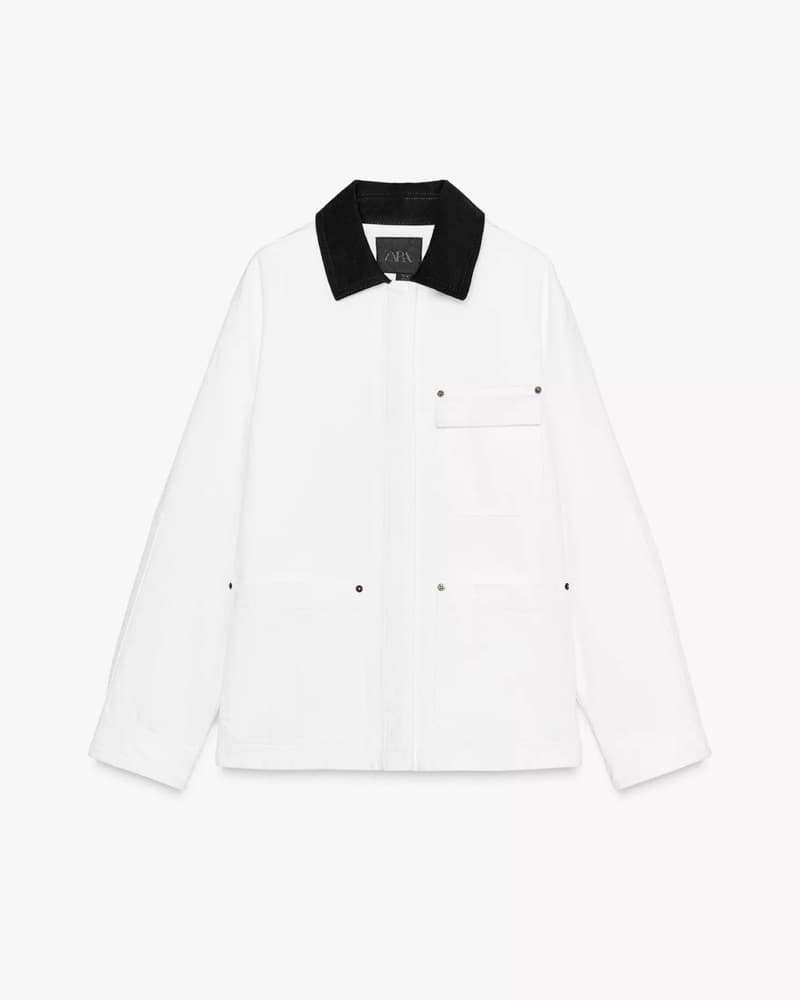 Zara White Barn Jacket - Image 1