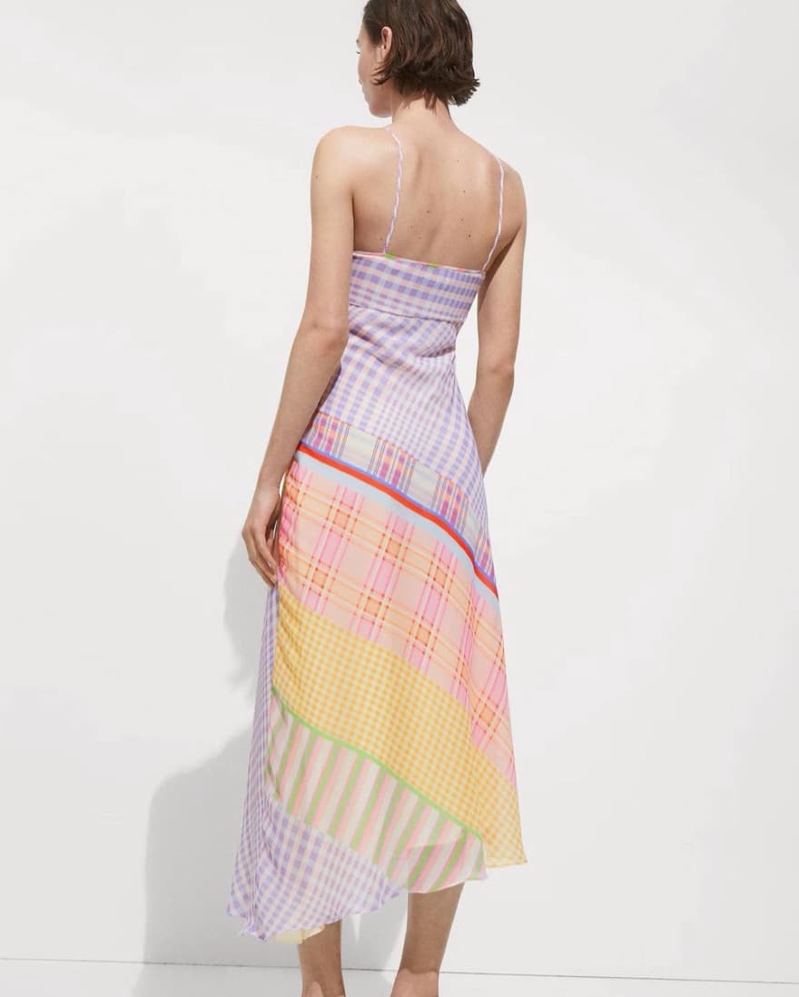 Mango Printed Strap Dress - Image 2