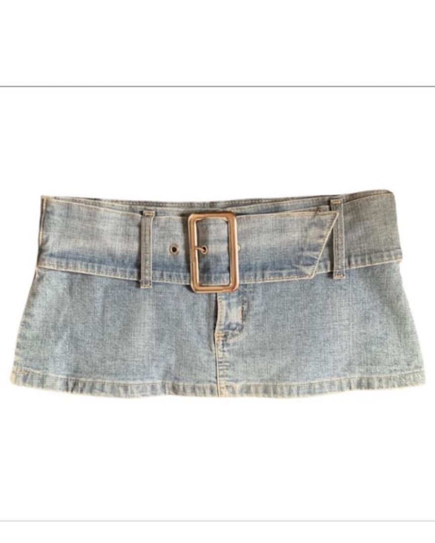 Vintage Low Waisted Micro Mini Skirt  - Image 1