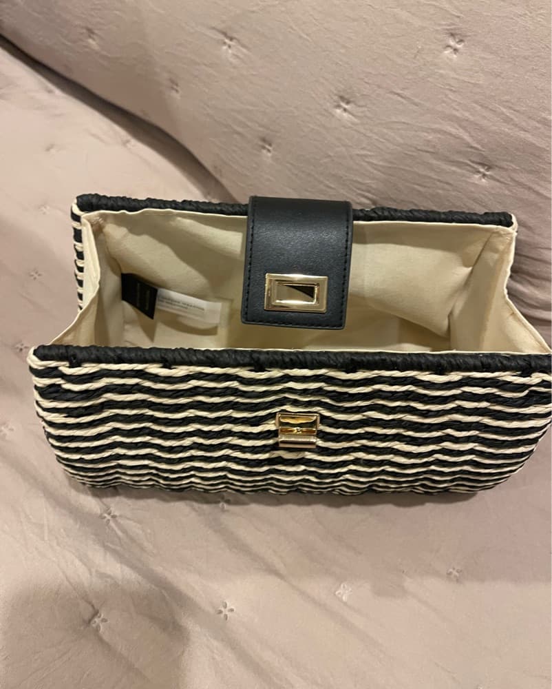 Ann Taylor Woven Straw Clutch - Image 2