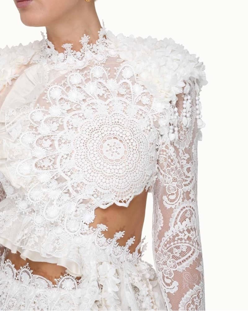 Zimmermann Wonderland Lace Frill Bodice  - Image 5