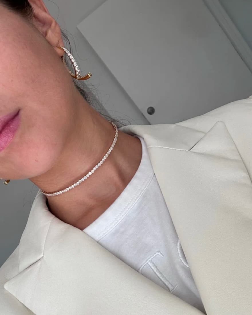 Single Layer Diamond Collar  - Image 2