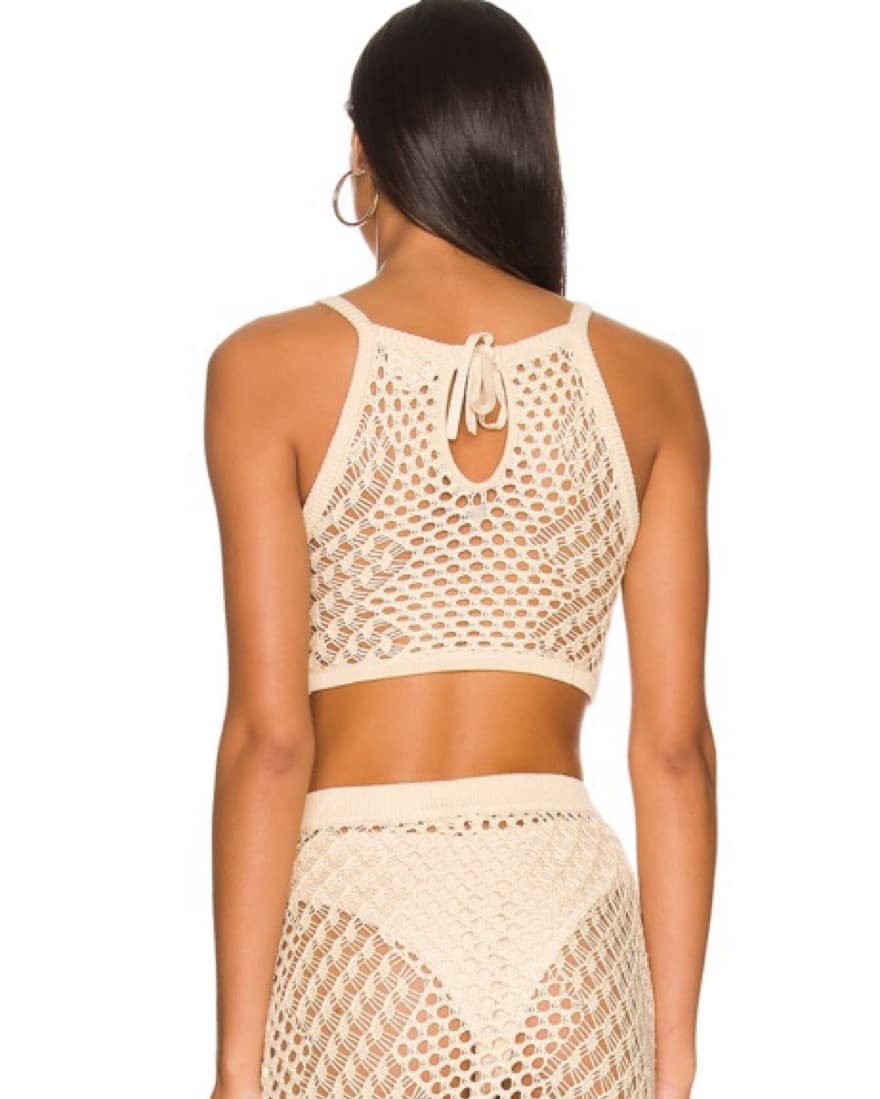 Ivory Crochet Top & Skirt in XS - Image 5