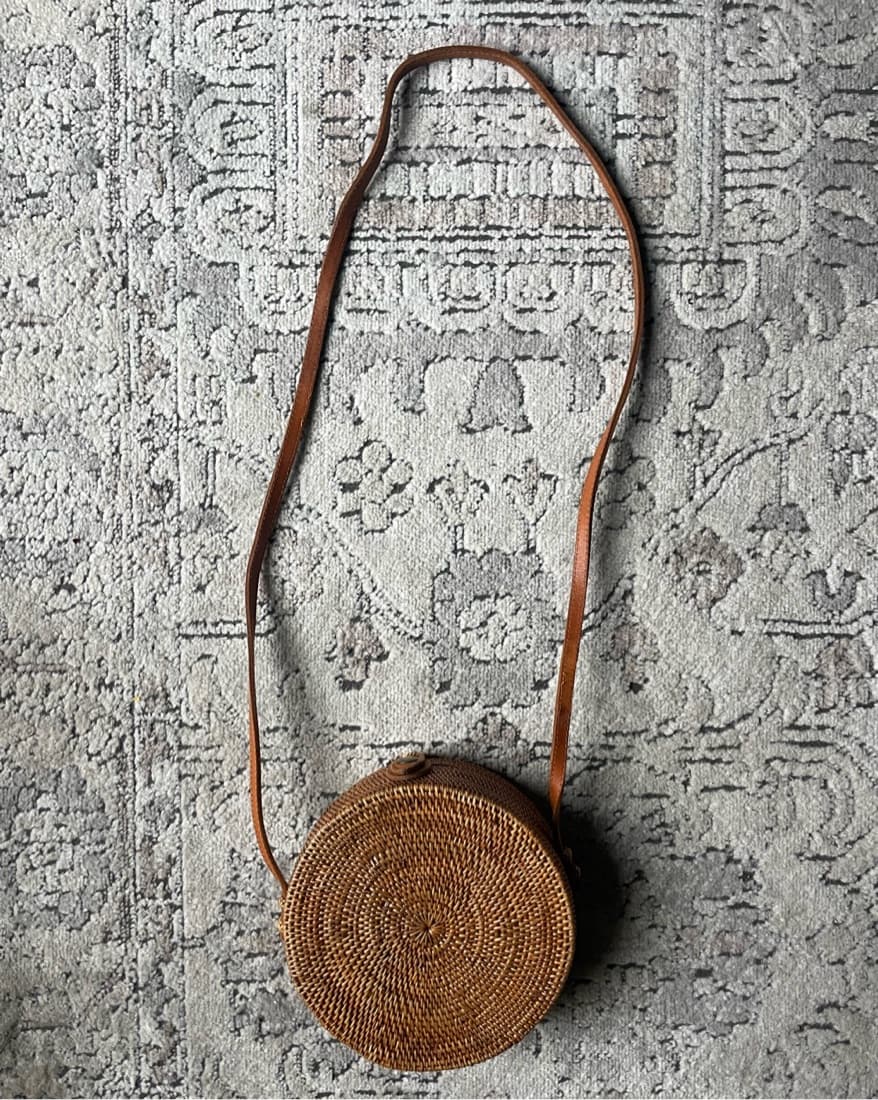 Wicker Cross Body Bag - Image 1
