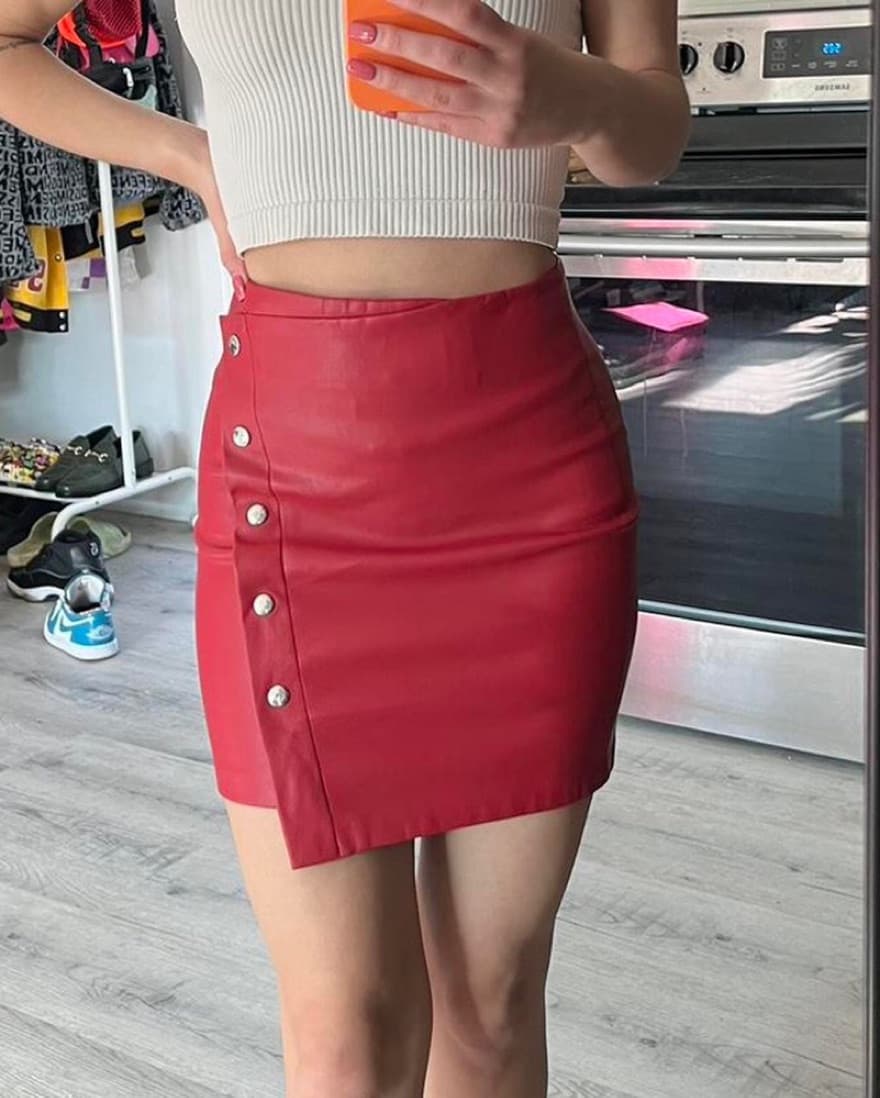 Bershka Faux Leather Mini Skirt  - Image 1