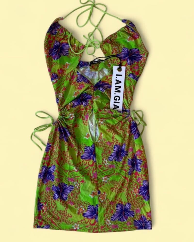 Cut Out Mini Dress - Image 1