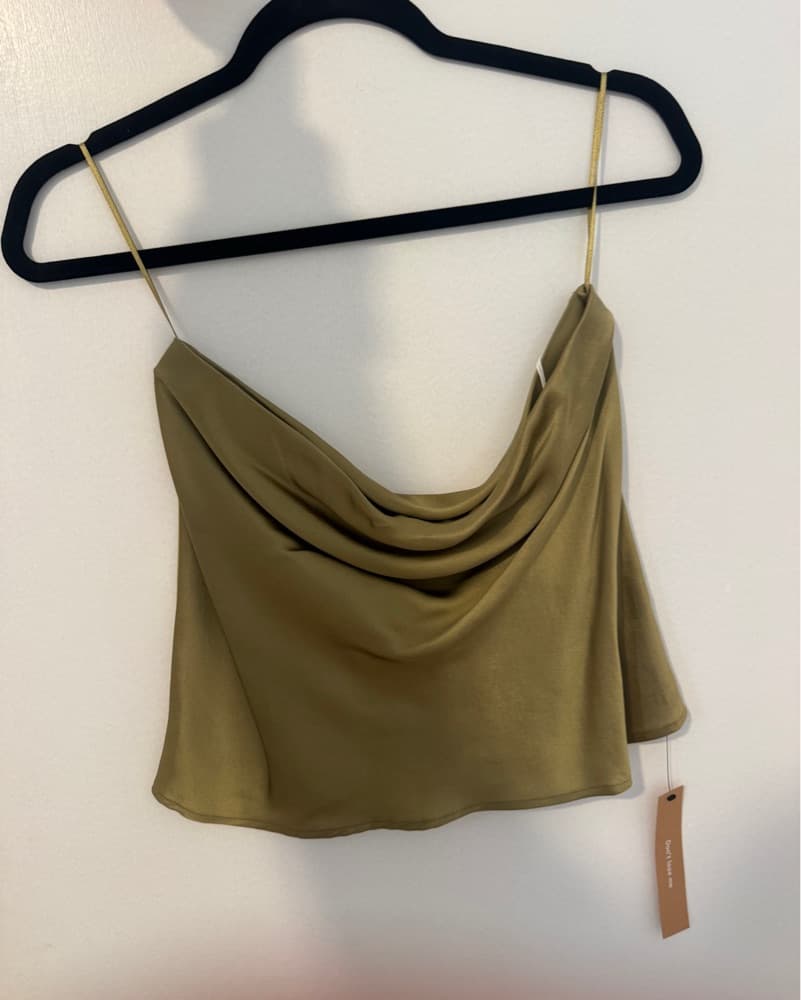 Reformation Spritz Silk Top Strapless - Image 3