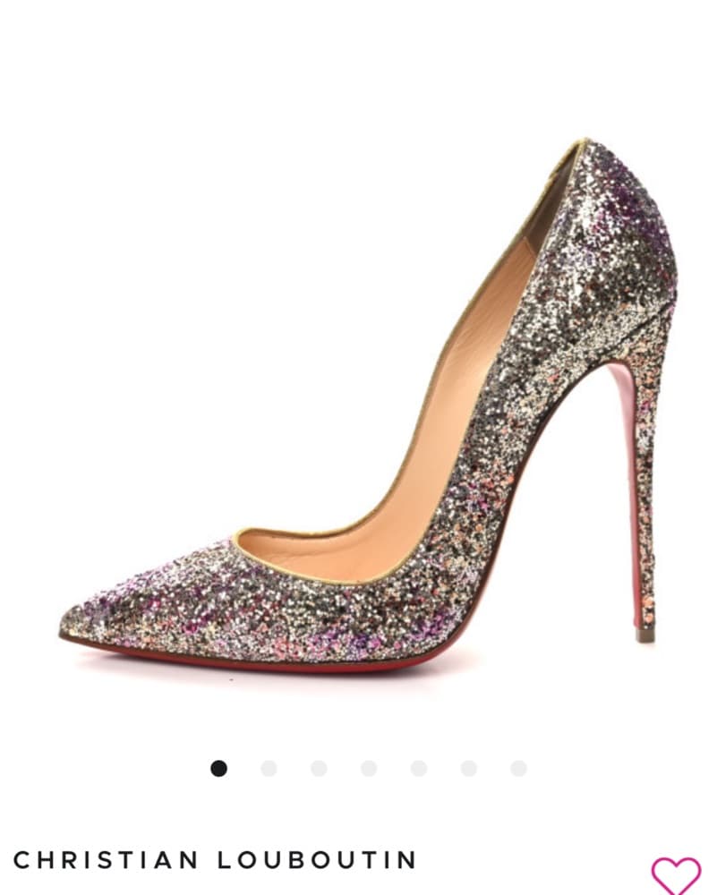 Louboutin Glitter So Kate Pumps - Image 2