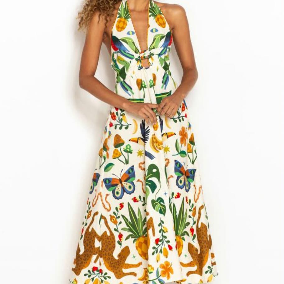 Farm Rio Maxi Tropical Dress - Image 1