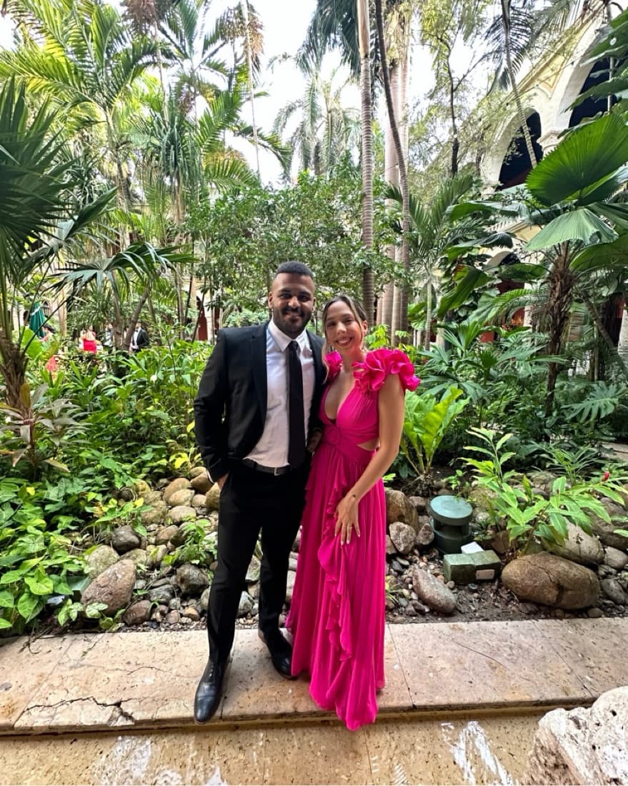 Pink PatBO Formal Gown - Image 1