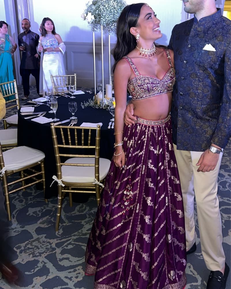 Purple Lehenga Indian Outfit - Image 1