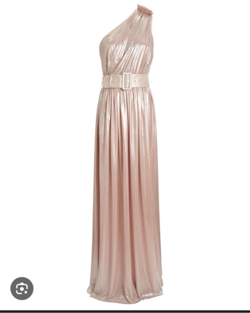 One Shoulder Belted Dress - Image 2