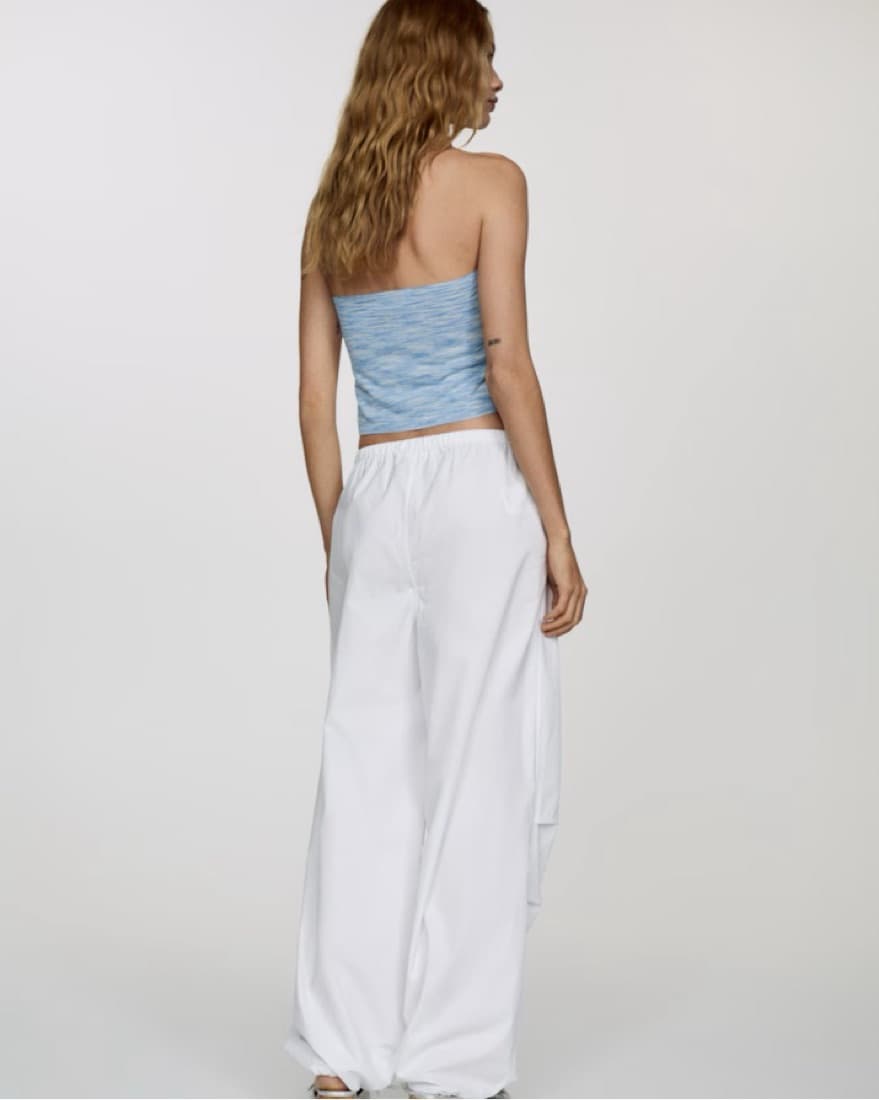 Mango 100% Cotton Parachute Pants - Image 2