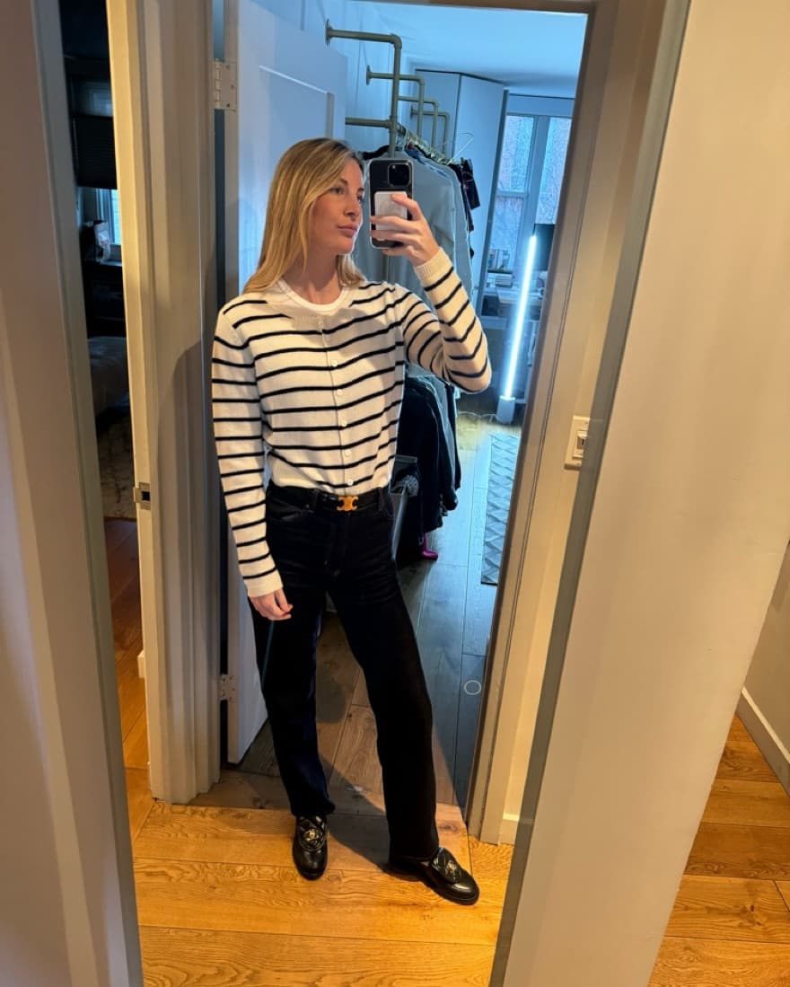 Reformation Clara Cashmere Crew Cardigan - Image 2