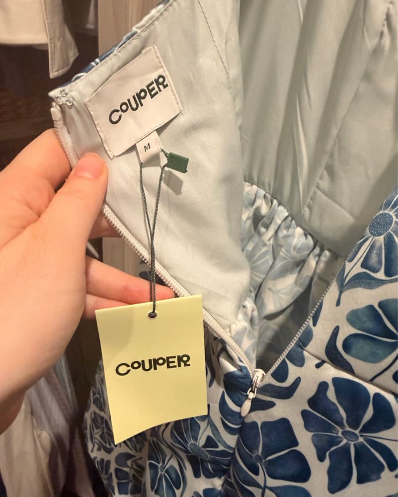 Couper Blue Lally Floral Mini Dress - Image 4