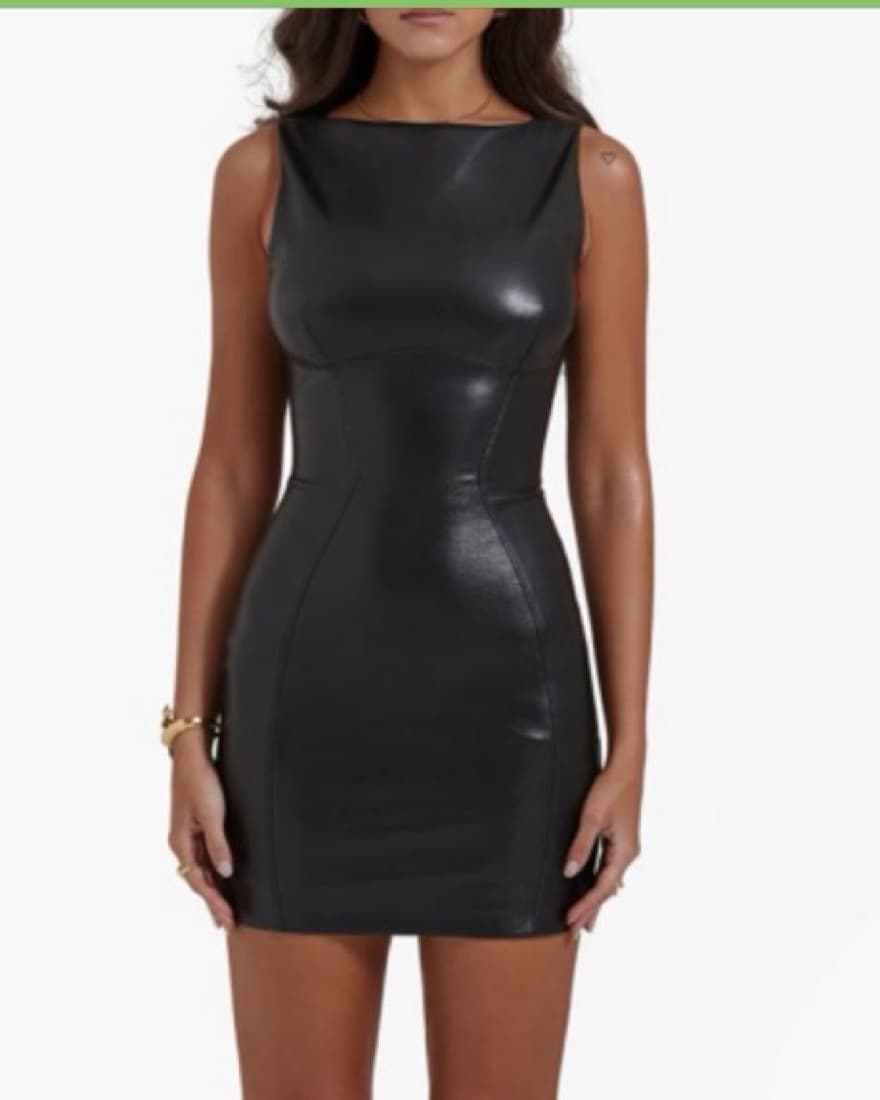 House Of CB Leola Leather Dress - Image 1