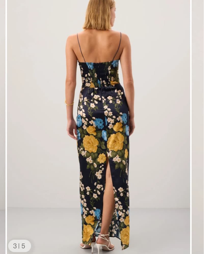 Navy Frankie Silk Dress - Petite! - Image 2
