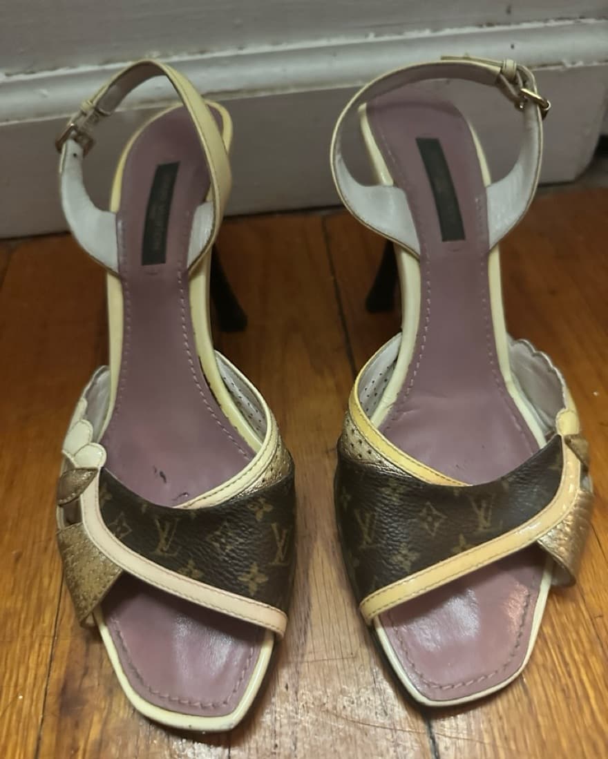 Louis Vuitton monogram heels - Image 2