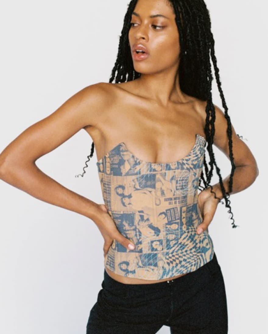 Miaou Wanted Corset Top  - Image 3