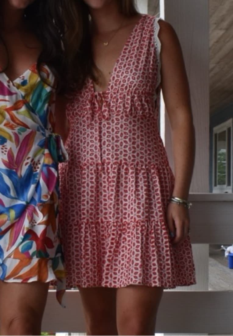 Summer Dress With Lace Detail - Image 1
