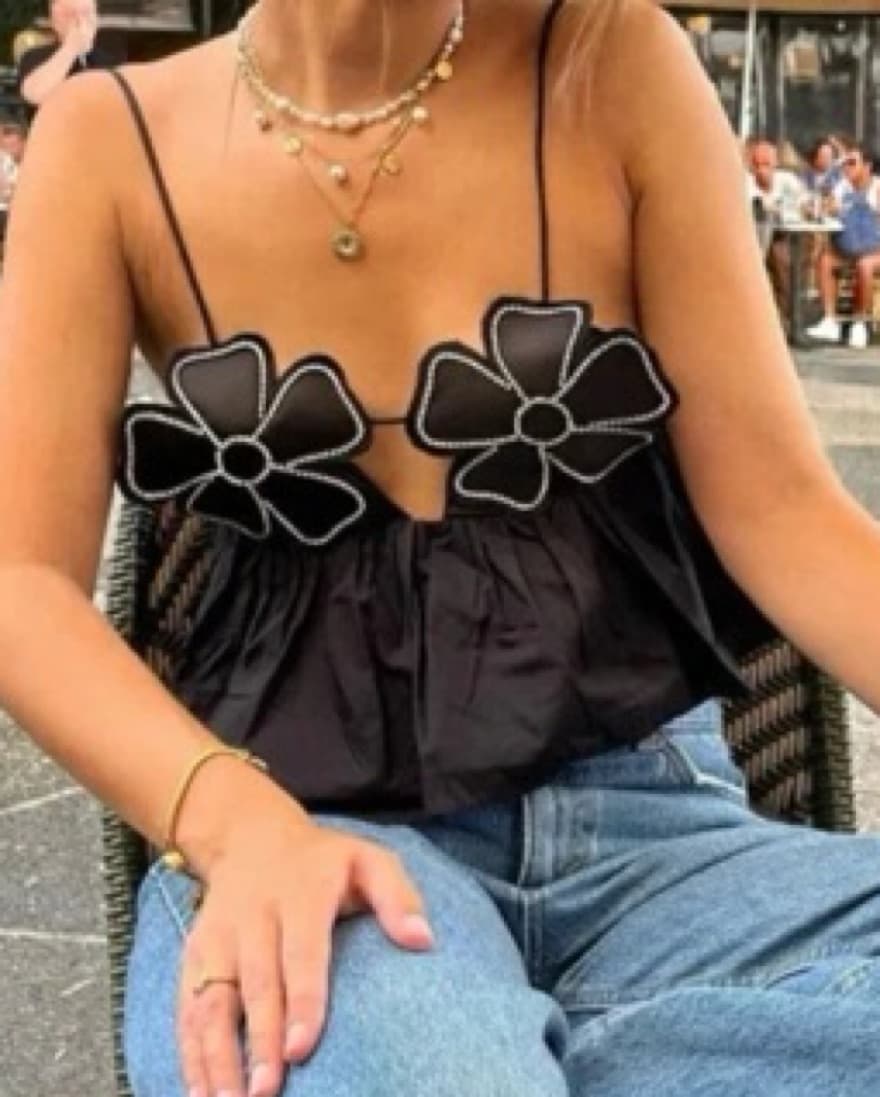 Arabella Top - Black - Image 4