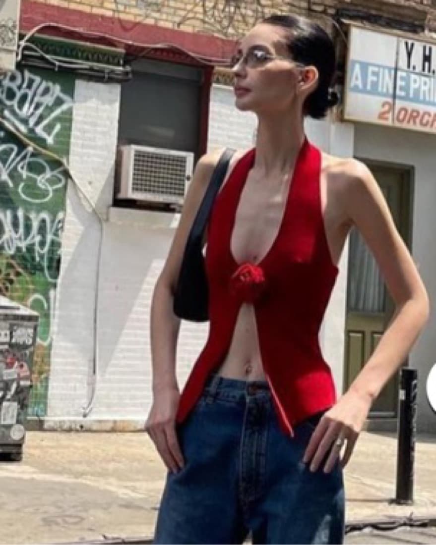 With Jean Rose Top Emrata - Image 3